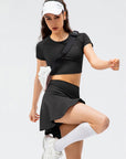 High-Waist Seamless Sculpting Flared Skort