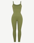 Seamless Sculpting Full-Length Jumpsuit with Adjustable Straps