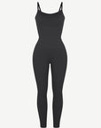 Seamless Sculpting Full-Length Jumpsuit with Adjustable Straps