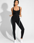 Seamless Sculpting Zip-Front Full-Length Jumpsuit