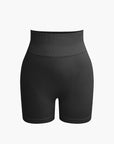 Seamless Sculpting Crop Top and High-Waist Shorts Set