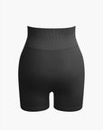 Seamless Sculpting Crop Top and High-Waist Shorts Set