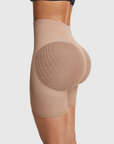 Mesh-Panel Lift Sculpting High-Waist Shapewear Shorts