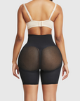 Mesh-Panel Lift Sculpting High-Waist Shapewear Shorts