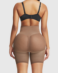 Mesh-Panel Lift Sculpting High-Waist Shapewear Shorts