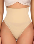 Sera Seamless High-Waist Shaping Thong – Tummy Control Invisible Underwear