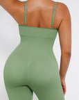 Seamless Sculpting Full-Length Jumpsuit with Adjustable Straps