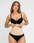 Emma Adjustable Waist Trainer Corset with Straps – Latex Compression Cincher