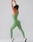 Seamless Sculpting Zip-Front Full-Length Jumpsuit