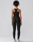Seamless Sculpting Zip-Front Full-Length Jumpsuit