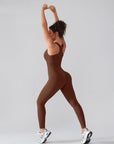 Seamless Sculpting Zip-Front Full-Length Jumpsuit