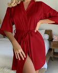 Lounge Luxe Satin Kimono