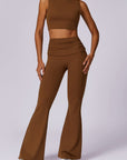 High-Waist Contour Sculpting Flare Pants