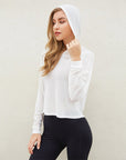 Lightweight Seamless Hooded Long-Sleeve Top