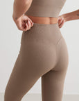 Ribbed Seamless High-Waist Sculpting Leggings