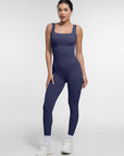 Seamless Sculpting Full-Length Jumpsuit with Scoop Back