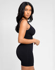 Seamless Sculpting Short Bodysuit with Open Back