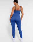 Seamless Sculpting Full-Length Jumpsuit with Adjustable Straps