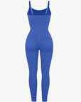 Seamless Sculpting Full-Length Jumpsuit with Adjustable Straps