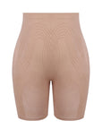 Mesh-Panel Lift Sculpting High-Waist Shapewear Shorts