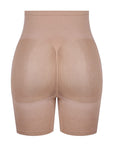 Mesh-Panel Lift Sculpting High-Waist Shapewear Shorts