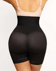 Zip-Front High-Waist Sculpting Shapewear Shorts