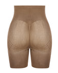 Mesh-Panel Lift Sculpting High-Waist Shapewear Shorts