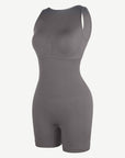 Seamless Sculpting Short Bodysuit with Open Back
