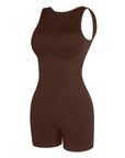 Seamless Sculpting Short Bodysuit with Open Back