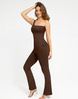 Seamless One-Shoulder Sculpting Full-Length Jumpsuit