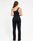 Seamless One-Shoulder Sculpting Full-Length Jumpsuit