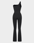 Seamless One-Shoulder Sculpting Full-Length Jumpsuit