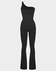 Seamless One-Shoulder Sculpting Full-Length Jumpsuit
