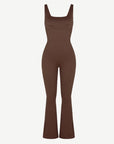 Seamless Sculpting Sleeveless Flared Jumpsuit