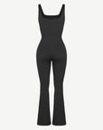 Seamless Sculpting Sleeveless Flared Jumpsuit