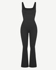 Seamless Sculpting Sleeveless Flared Jumpsuit