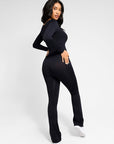 Square-Neck Seamless Sculpting Full-Length Jumpsuit