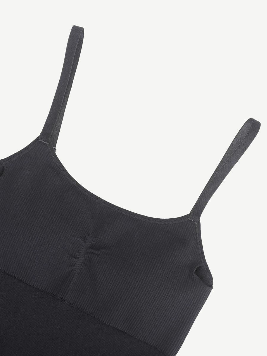 Seamless Sculpting Full-Length Jumpsuit with Adjustable Straps