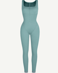 Seamless Sculpting Zip-Front Full-Length Jumpsuit