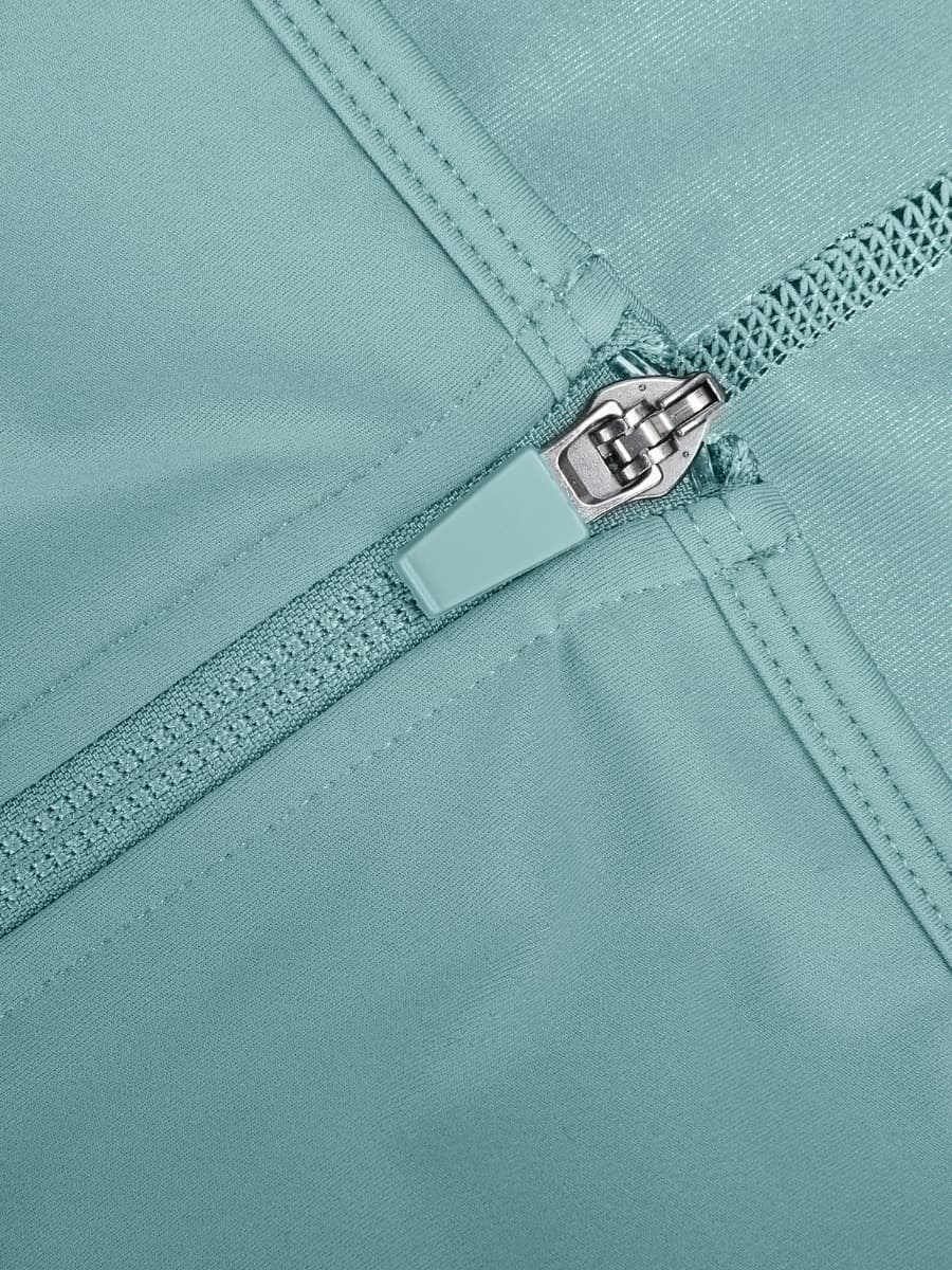 Seamless Sculpting Zip-Front Full-Length Jumpsuit