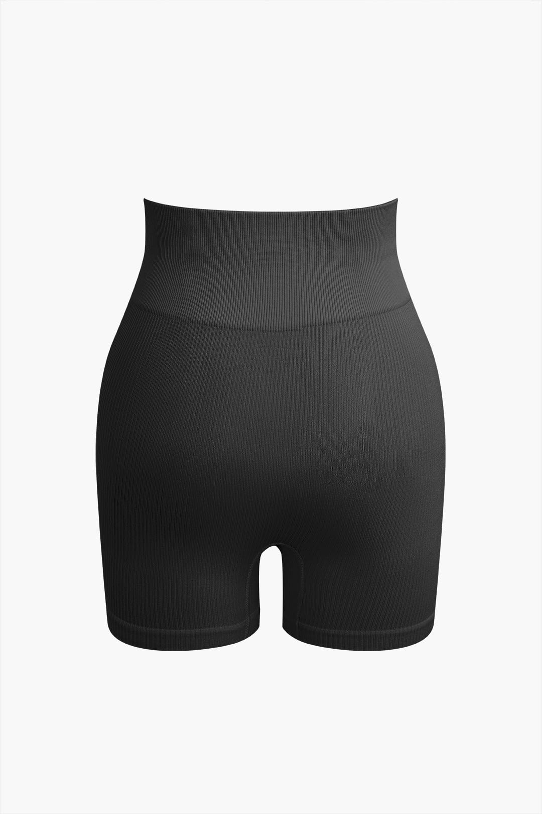 Seamless Sculpting Crop Top and High-Waist Shorts Set