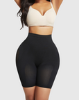 Mesh-Panel Lift Sculpting High-Waist Shapewear Shorts