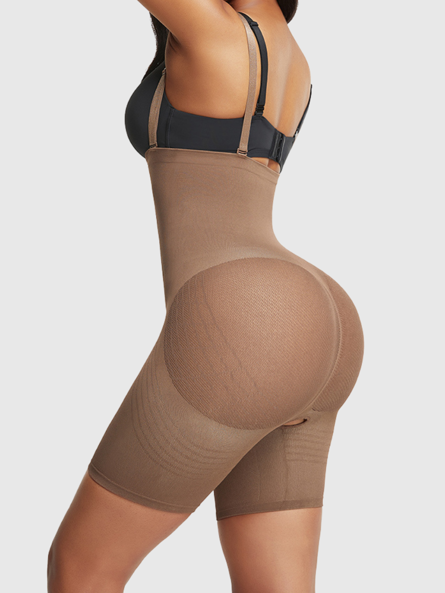 High-Waist Sculpting Short Shapewear with Adjustable Straps