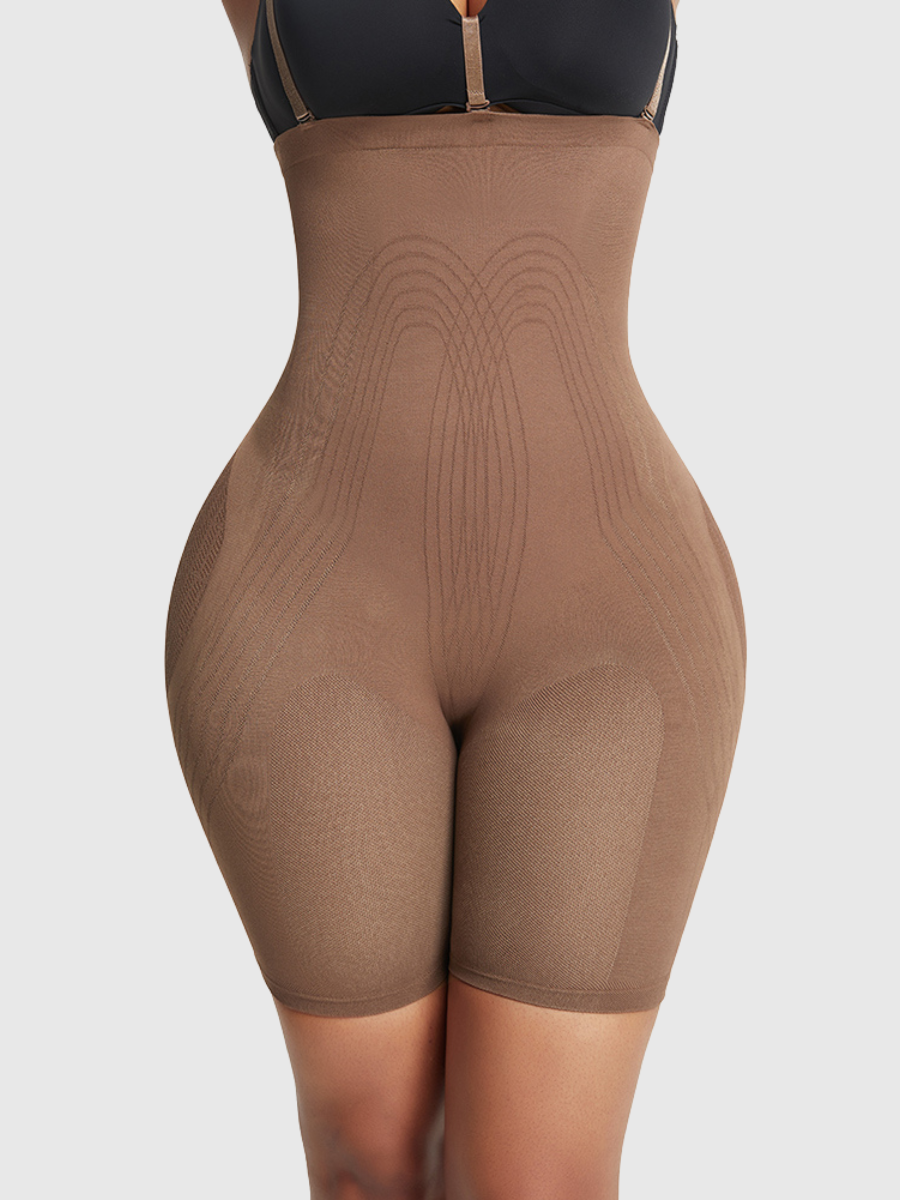 High-Waist Sculpting Short Shapewear with Adjustable Straps