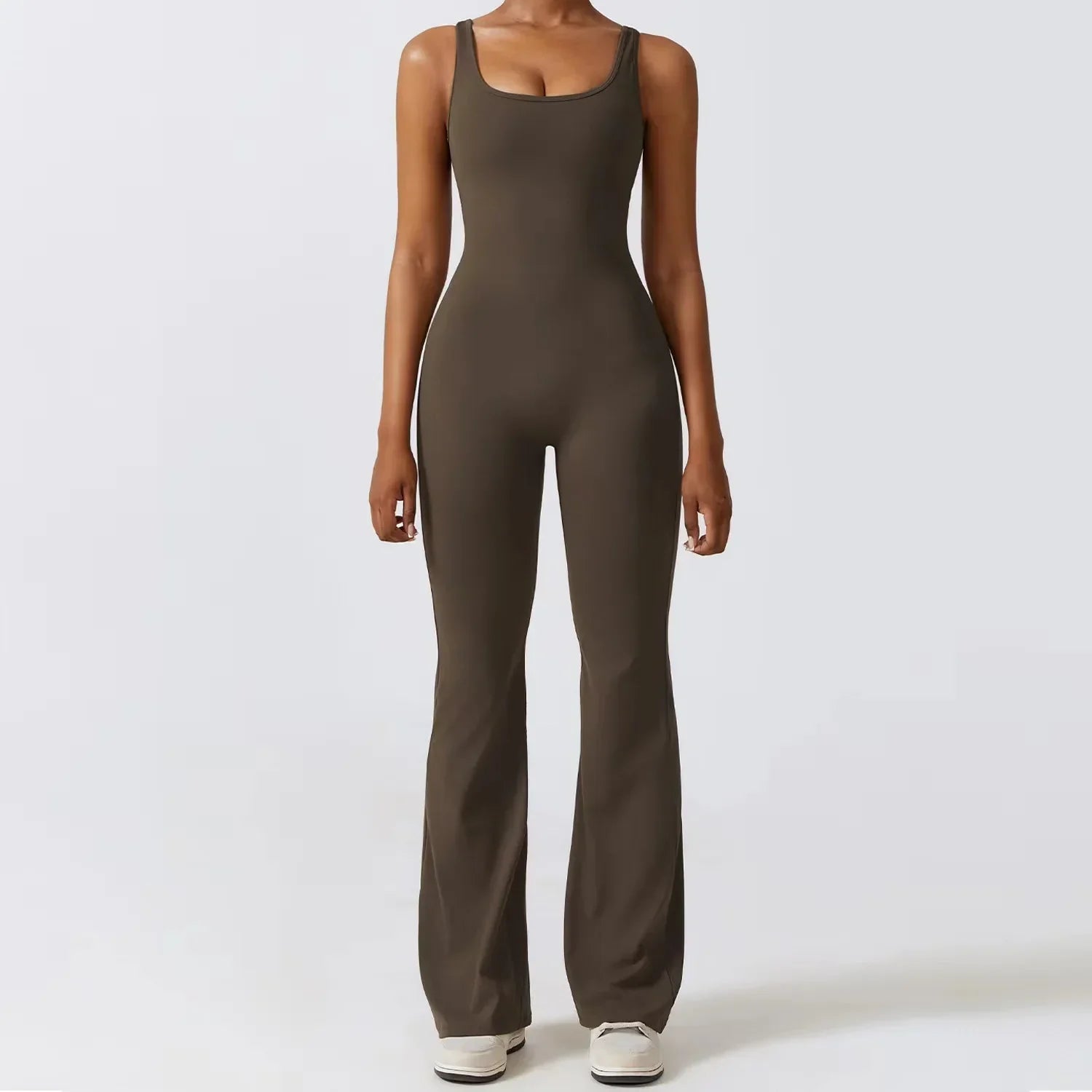 Sculpted Fit Flare One-Piece Jumpsuit