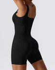 Seamless Ribbed Sculpt One-Piece Active Romper