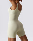 Seamless Ribbed Sculpt One-Piece Active Romper