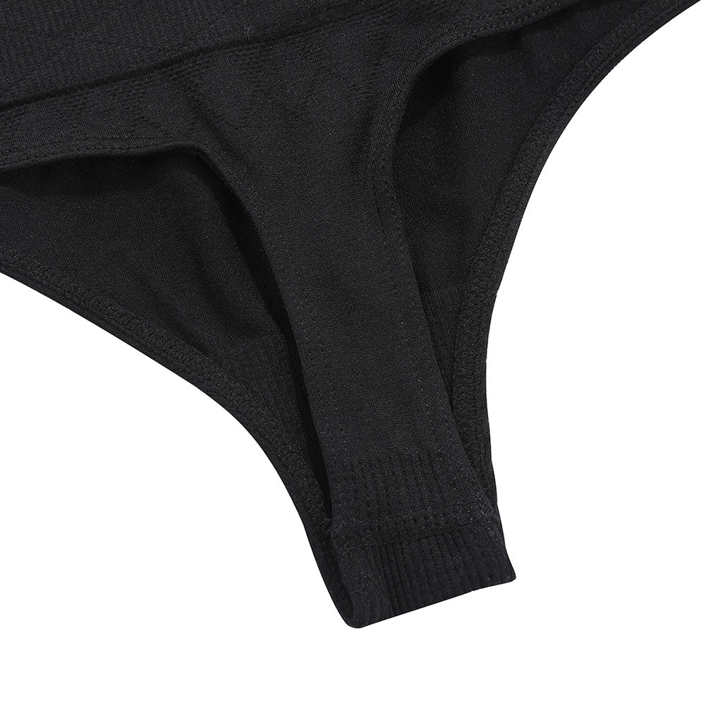 Sera Seamless High-Waist Shaping Thong – Tummy Control Invisible Underwear