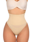 Sera Seamless High-Waist Shaping Thong – Tummy Control Invisible Underwear