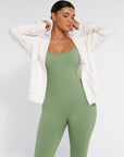 Seamless Sculpting Full-Length Jumpsuit with Adjustable Straps